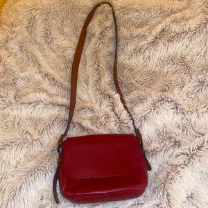 Fossil crossbody leather purse